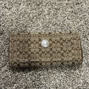 Coach Brown Signature Wallet